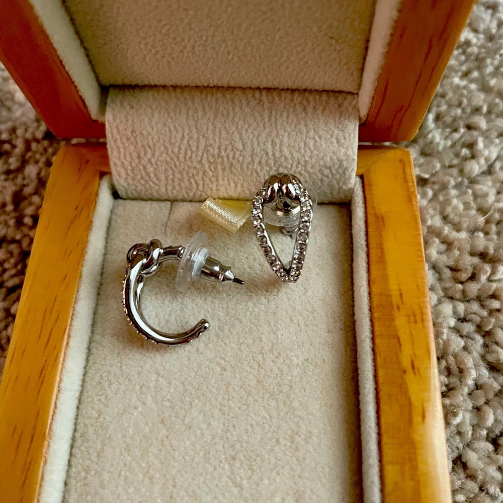 Swavorski Crystal Hoop Earrings